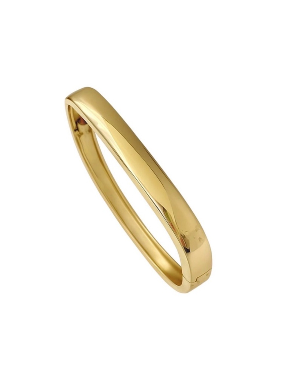 Square Cuff Bangle Bracelet | 14K Gold Plated | Water Resistant  Dainty Jewelry